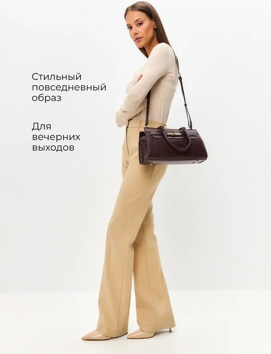 Сумка тоут Lady's Guns натуральная кожа красный купить,NaN