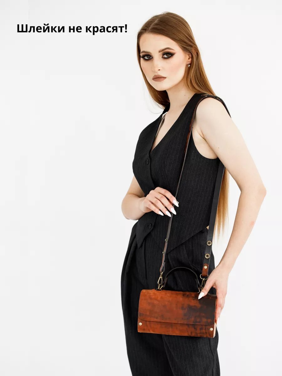Сумка кросс-боди BECAUSE BAGS натуральная кожа черный купить,NaN