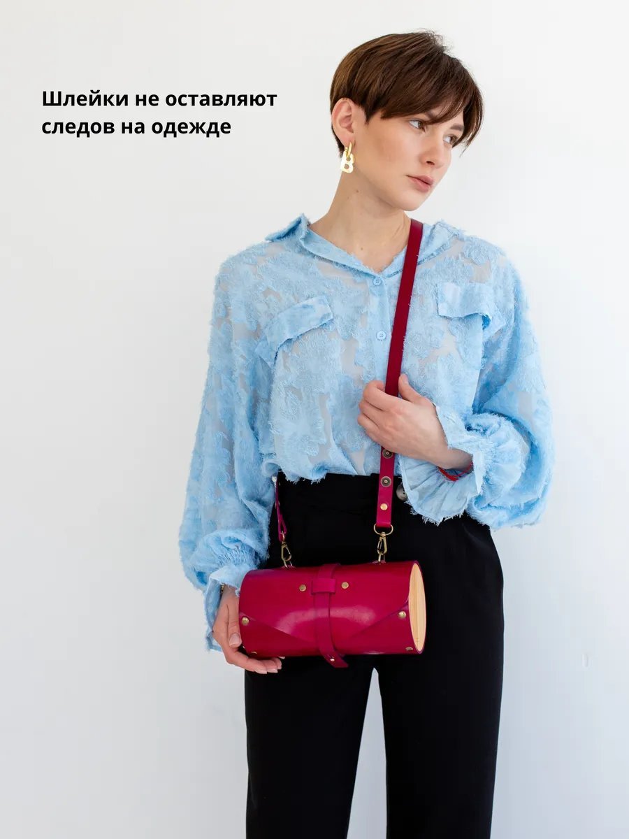 Сумка кросс-боди BECAUSE BAGS натуральная кожа розовый купить,NaN
