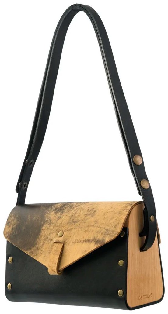 Мини-сумка BECAUSE BAGS натуральная кожа желтый