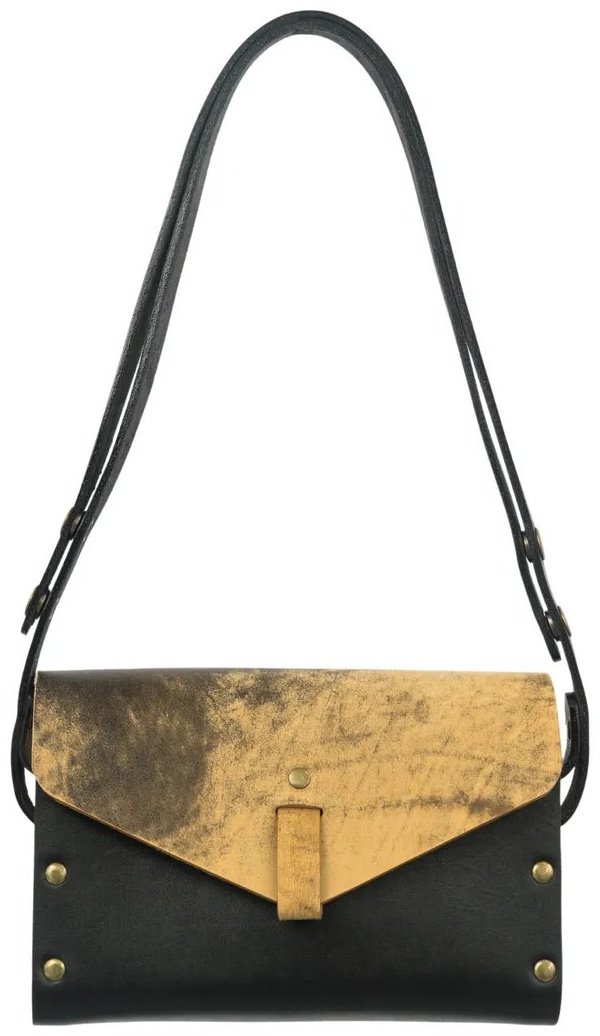 Мини-сумка BECAUSE BAGS натуральная кожа желтый