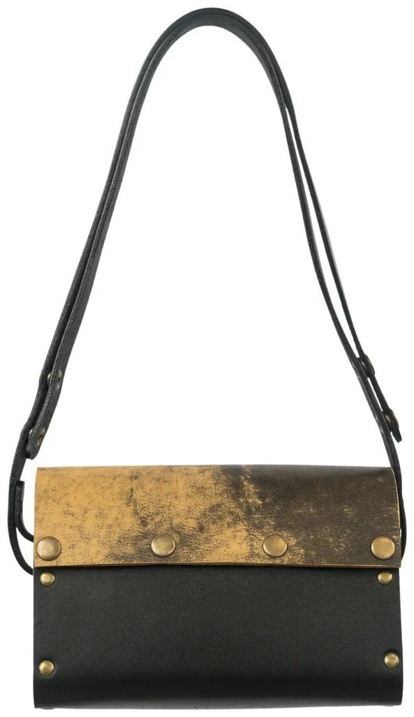 Мини-сумка BECAUSE BAGS натуральная кожа желтый
