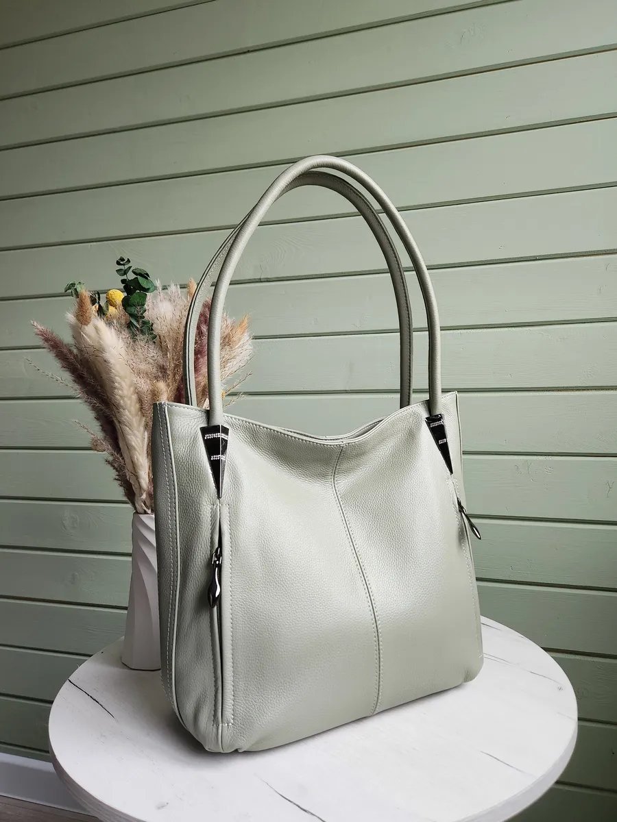 Мини-сумка FEELBAGS натуральная кожа зеленый купить,NaN