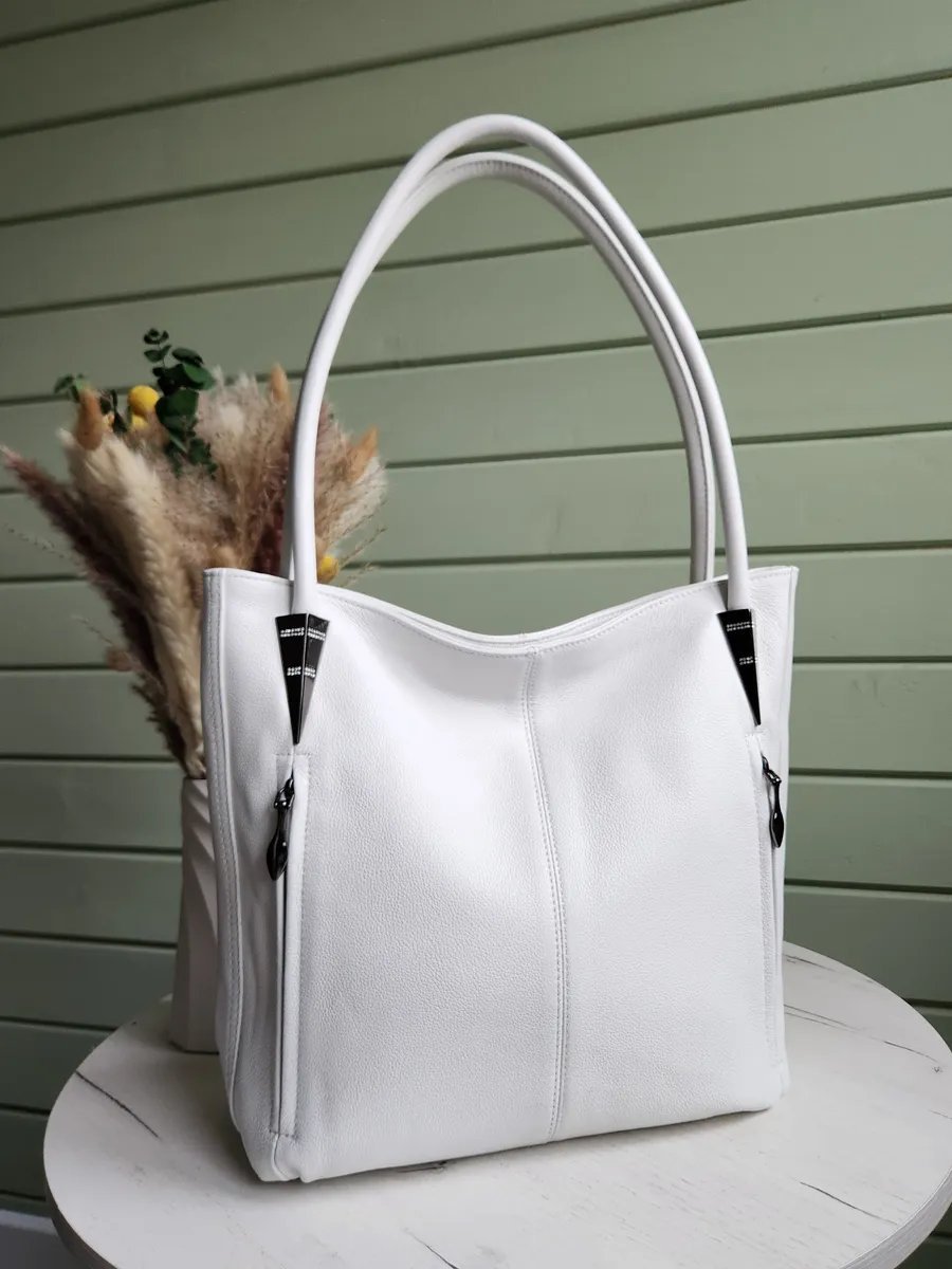 Мини-сумка FEELBAGS натуральная кожа белый купить,NaN