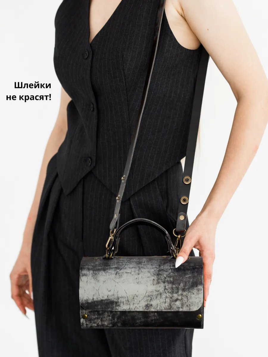 Сумка кросс-боди BECAUSE BAGS натуральная кожа белый