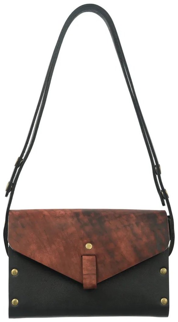 Мини-сумка BECAUSE BAGS натуральная кожа черный