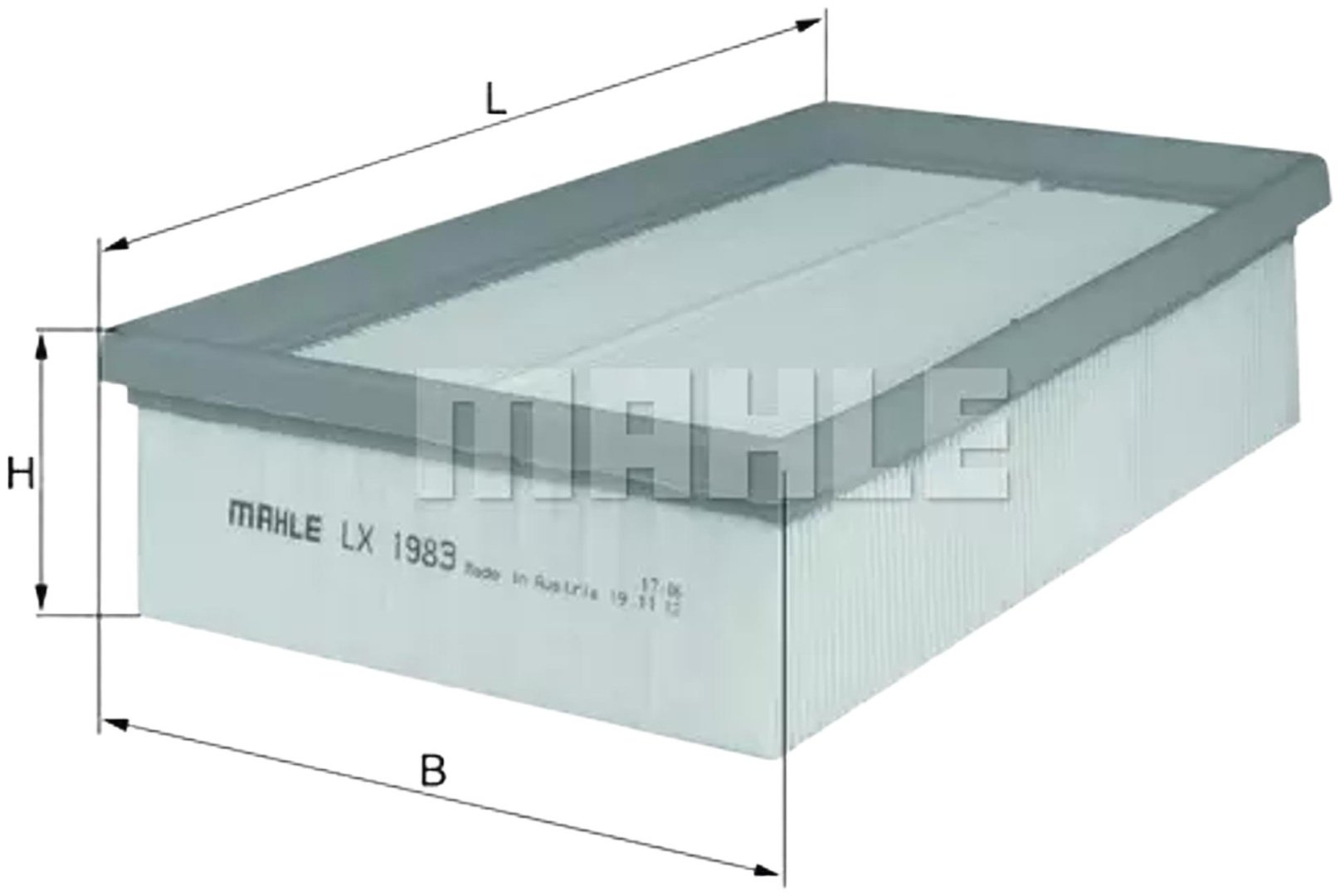 MAHLE воздушный фильтр LX 1983 купить,NaN