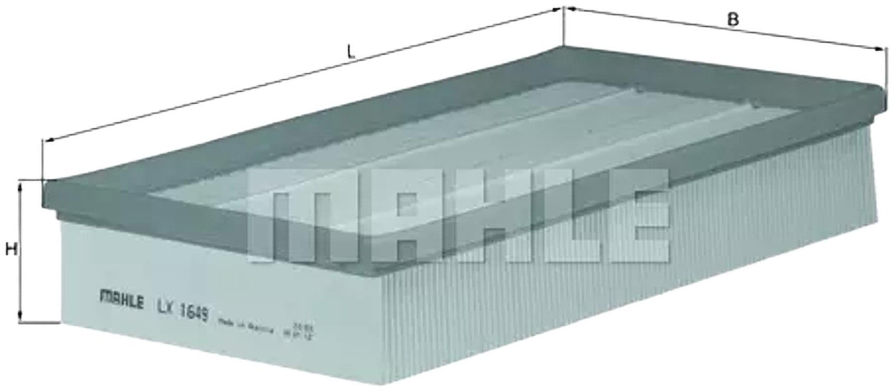 MAHLE воздушный фильтр LX1649 купить,NaN