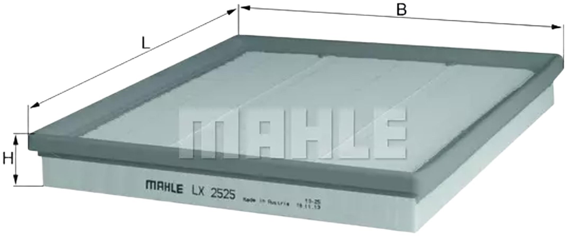 MAHLE воздушный фильтр LX2525 купить,NaN