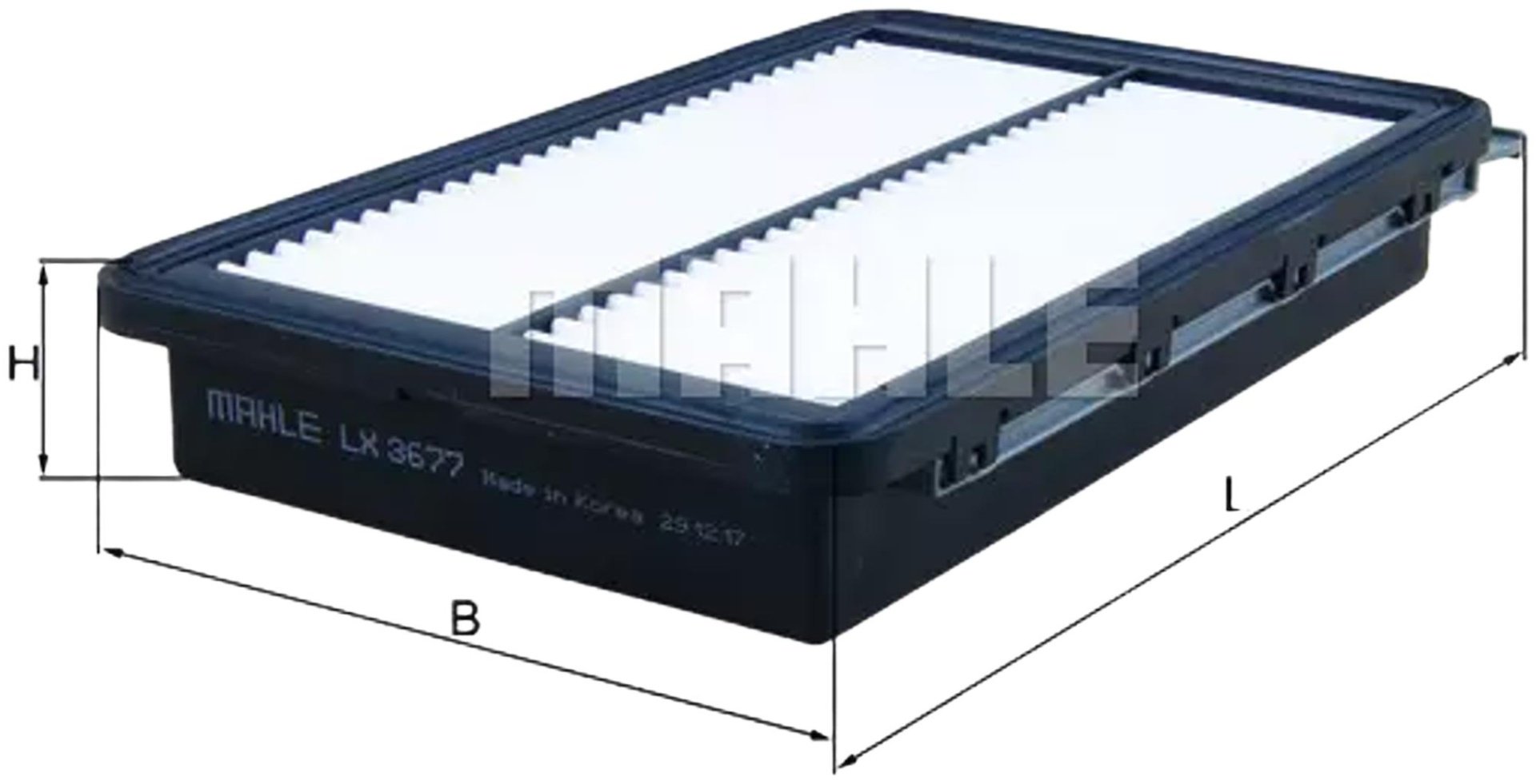 MAHLE воздушный фильтр LX3677 купить,NaN