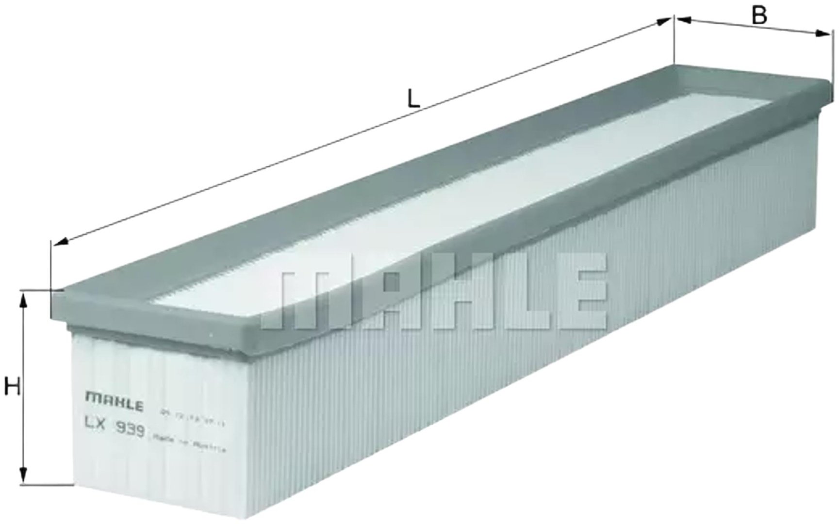 MAHLE воздушный фильтр LX939 купить,NaN
