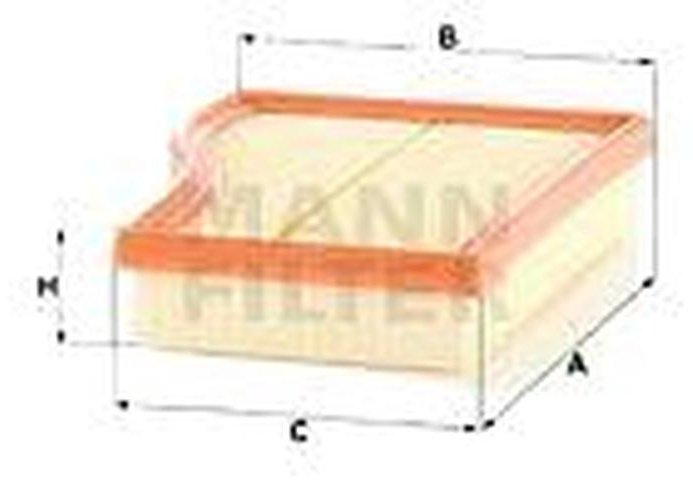 MANN-FILTER воздушный фильтр C 26017
