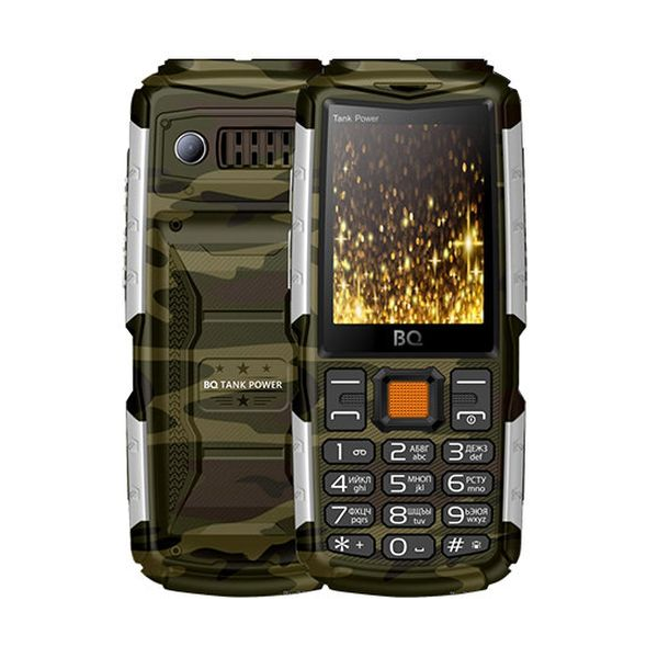 Мобильный телефон BQ-2430 Tank Power Camouflage Silver