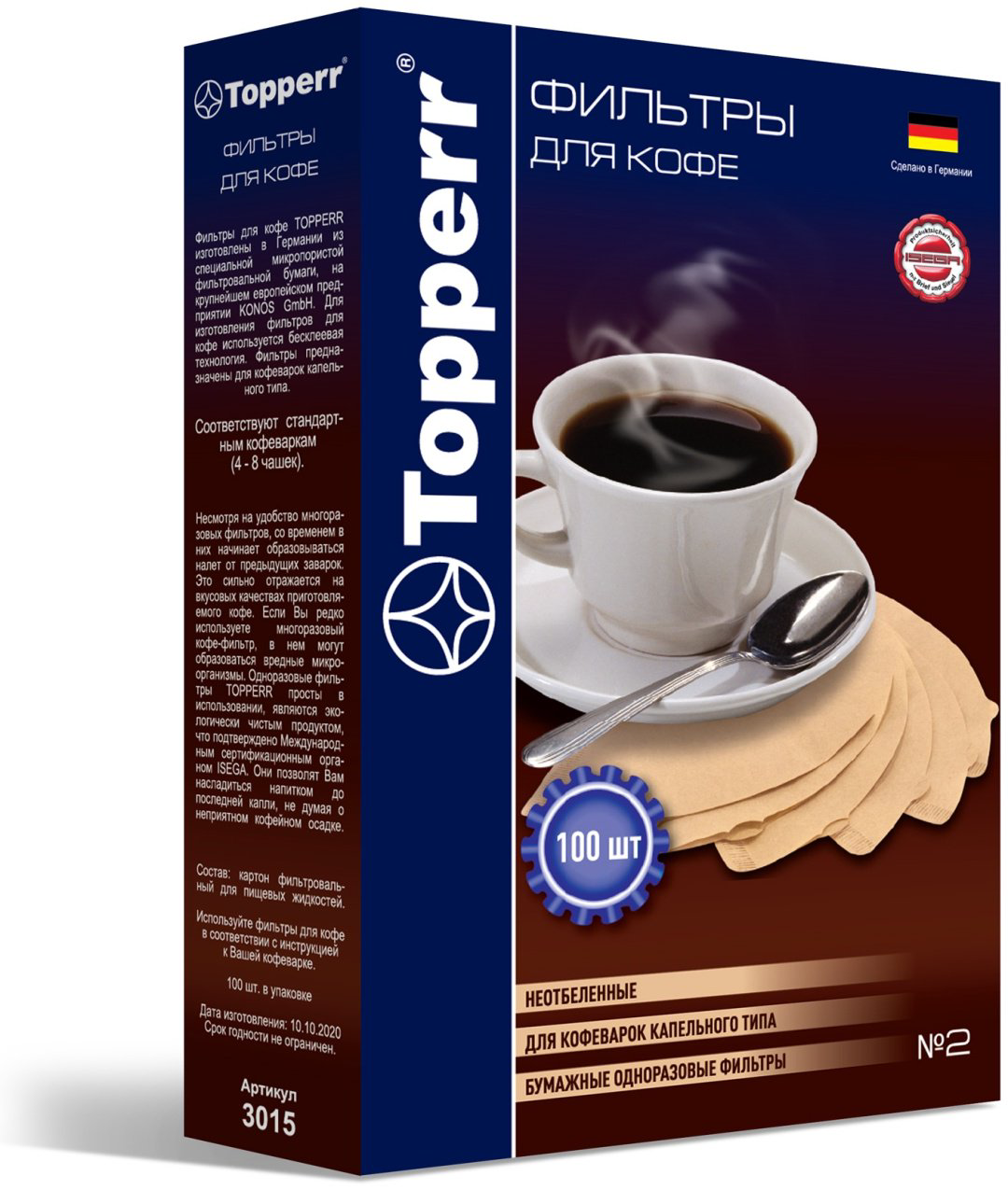 Фильтр для кофеварки 3015 TOPPERR