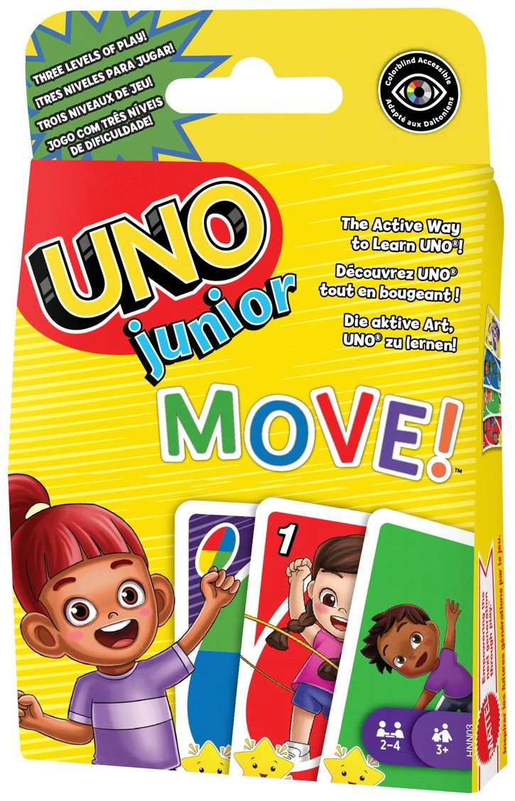 Настольная игра UNO Mattel: UNO Junior, Move! купить,NaN