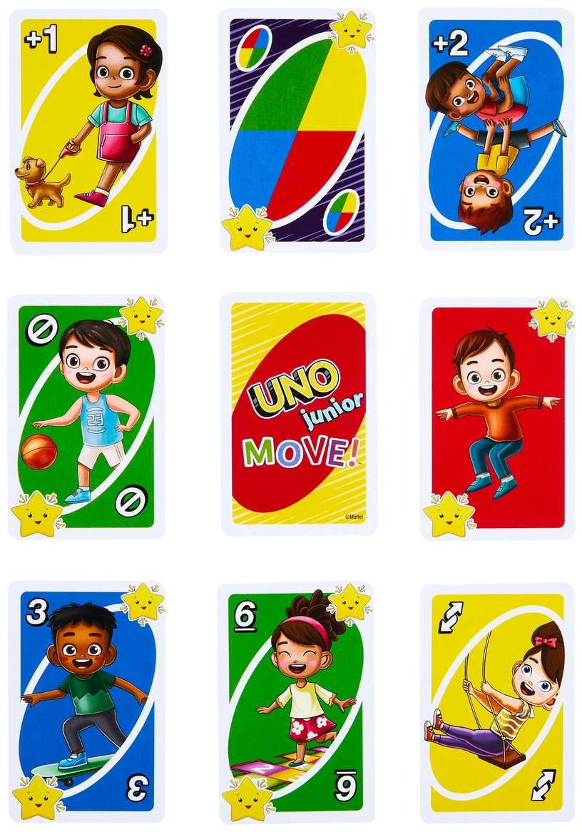 Настольная игра UNO Mattel: UNO Junior, Move! купить,0