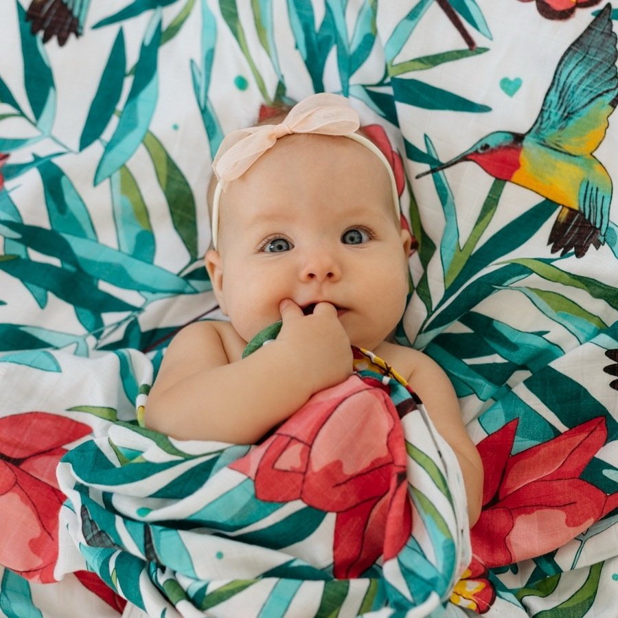 Пеленка текстильная Tommy Lise Flowery Grace 701307, 1 шт, 120x120 см купить,0