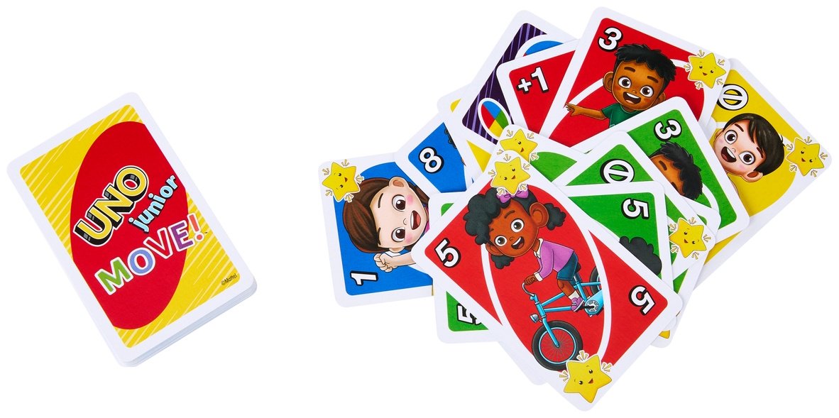 Настольная игра UNO Mattel: UNO Junior, Move! купить,0