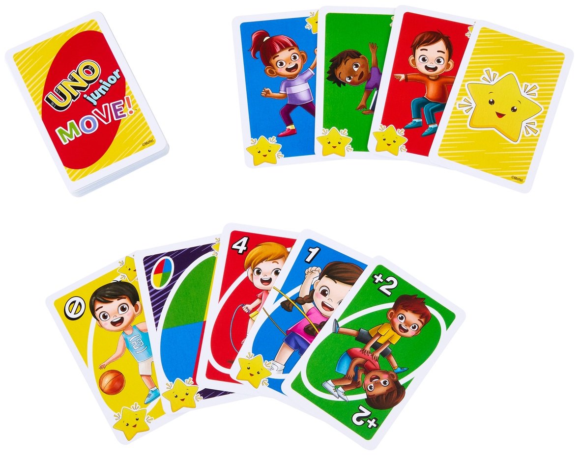 Настольная игра UNO Mattel: UNO Junior, Move! купить,0
