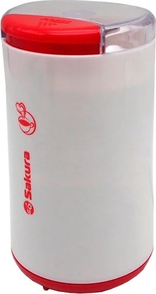 Кофемолка Sakura SA 6158 WR белый, красный