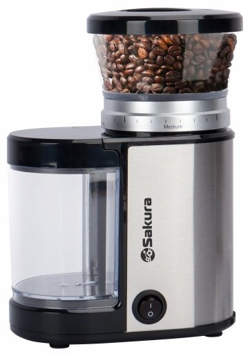 Кофемолка SAKURA SA-6154S серебристый