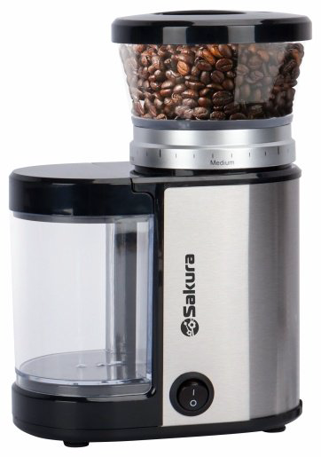 Кофемолка SAKURA SA-6154S серебристый