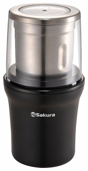 Кофемолка SAKURA SA-6163BK черный, стальной