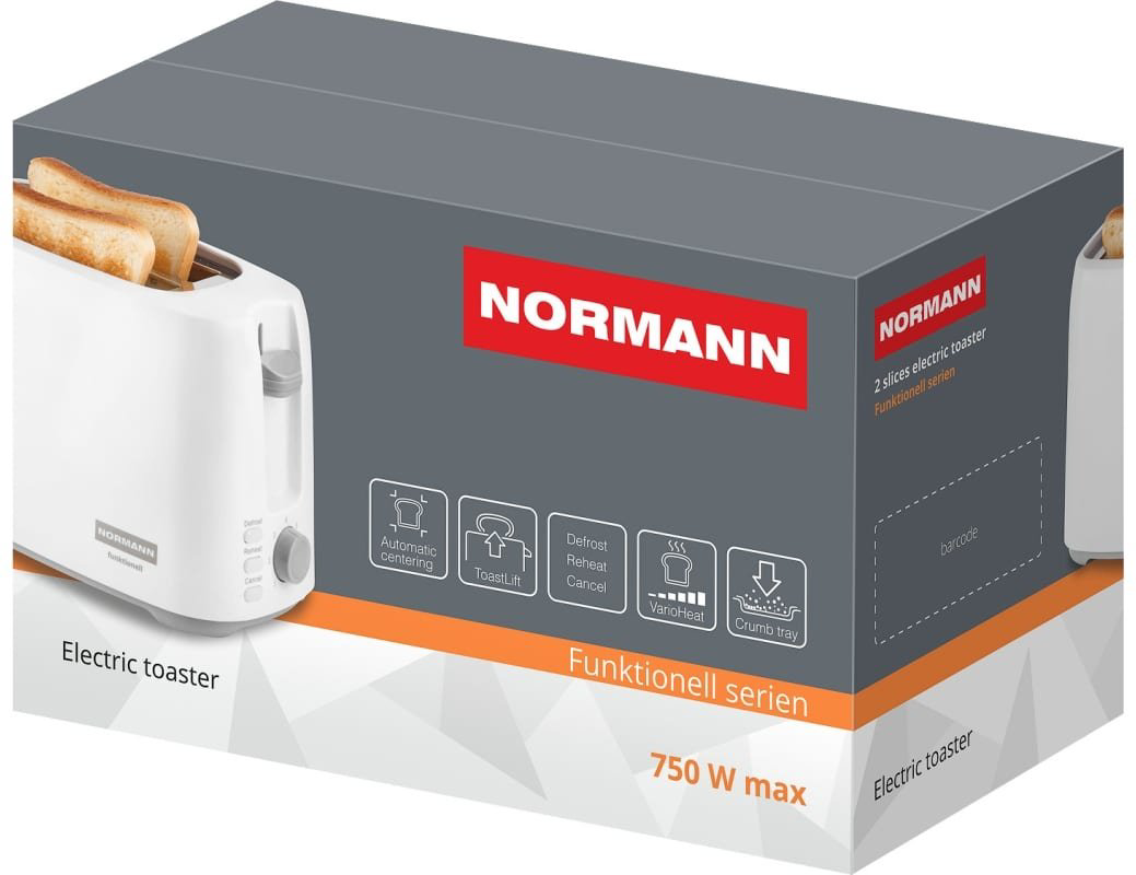 Тостер Normann AST-035 белый купить,NaN