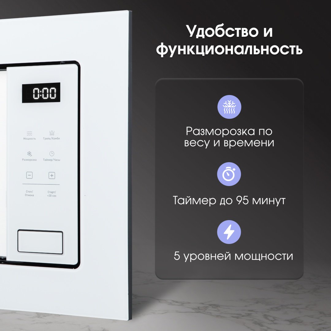 Микроволновая печь Zigmund &amp; Shtain BMO 26 W белый купить,0