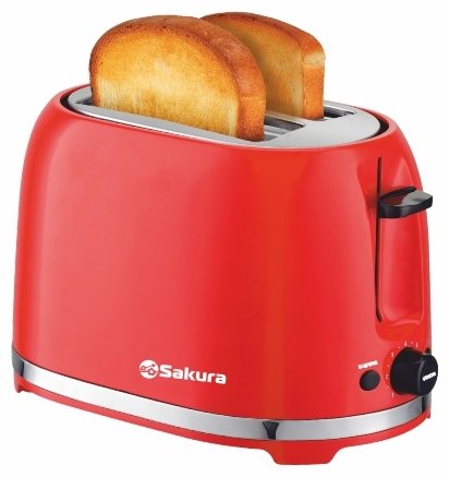Тостер SAKURA SA-7610R красный