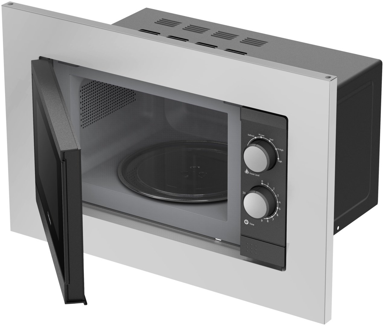 Микроволновая печь Hansa AMGB20M1SH черный, серый