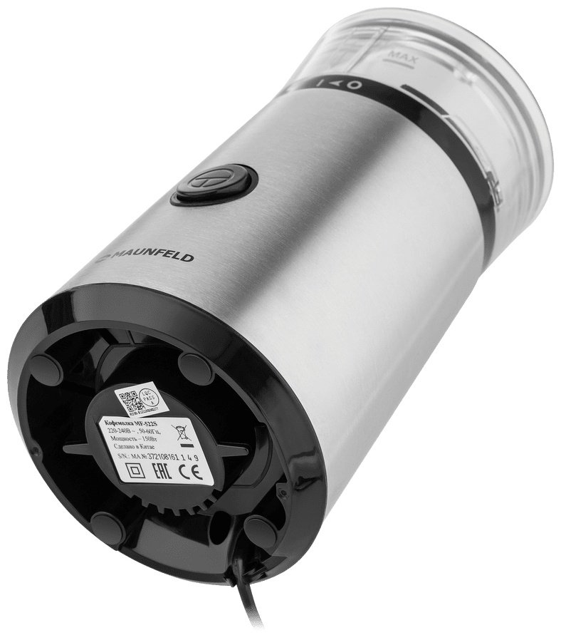 Кофемолка MAUNFELD MF-522S серебристый - ForteMarket Кофемолка MAUNFELD MF-522S серебристый купить,0