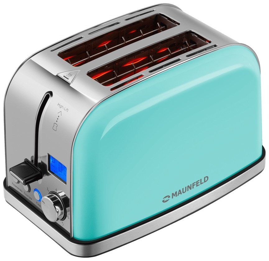 Тостер MAUNFELD MF-821MINT бирюзовый - ForteMarket Тостер MAUNFELD MF-821MINT бирюзовый купить,0