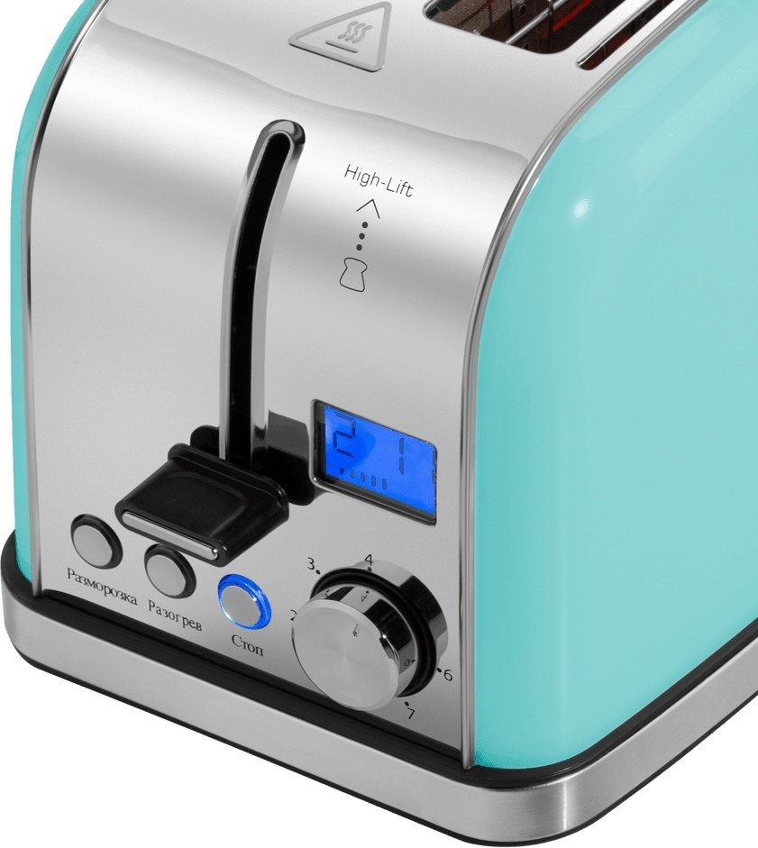 Тостер MAUNFELD MF-821MINT бирюзовый - ForteMarket Тостер MAUNFELD MF-821MINT бирюзовый купить,0