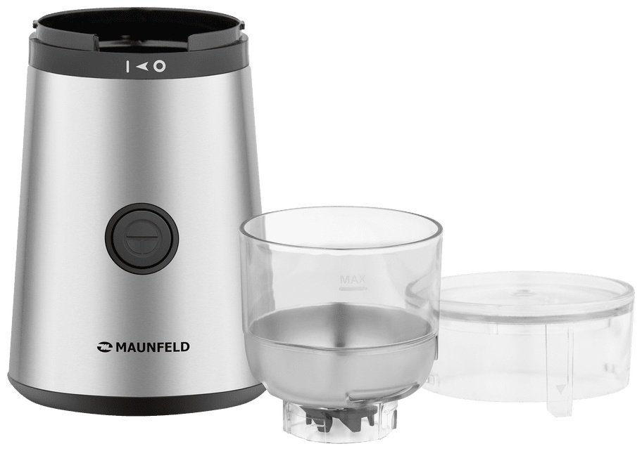Кофемолка MAUNFELD MF-522S серебристый - ForteMarket Кофемолка MAUNFELD MF-522S серебристый купить,0