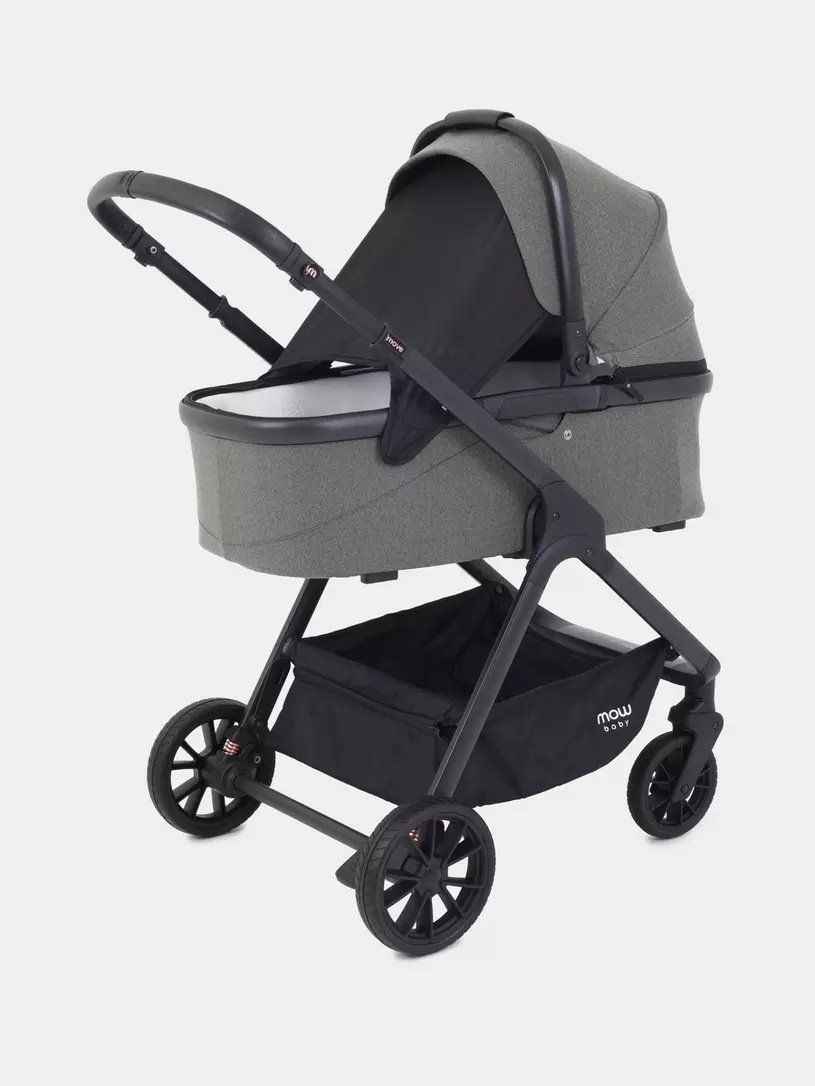 Коляска универсальная 2 в 1 MOWbaby Move, серый купить,0