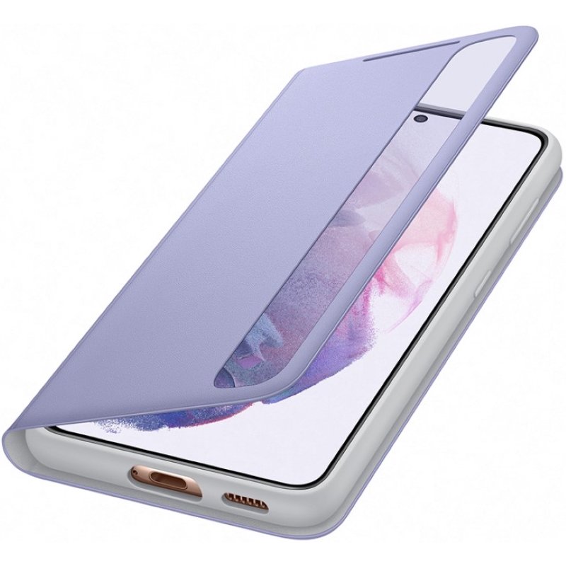 Чехол Samsung Smart Clear View для Galaxy S21 EF-ZG991CVEGRU фиолетовый купить,NaN