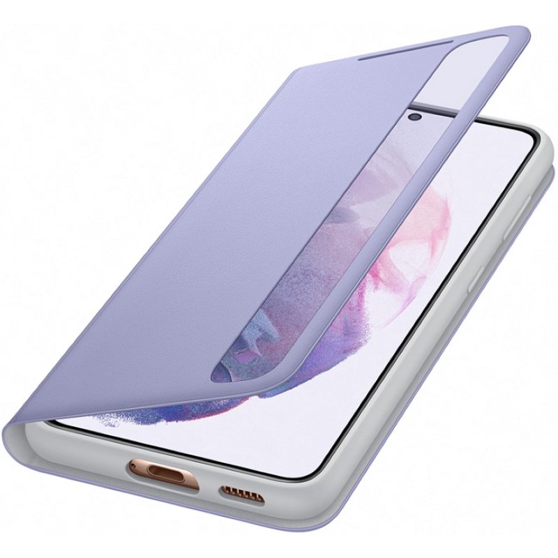 Чехол Samsung Smart Clear View для Galaxy S21 EF-ZG991CVEGRU фиолетовый купить,NaN