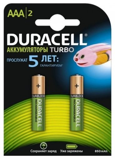 Аккумулятор AAA Duracell 2 шт