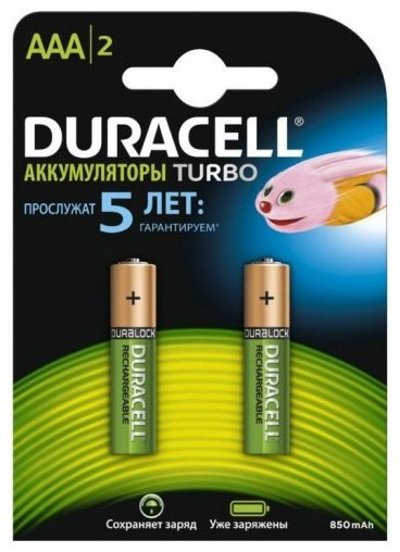 Аккумулятор AAA Duracell 2 шт