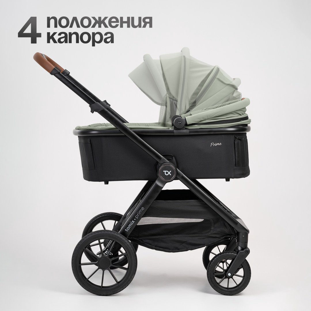 Коляска универсальная 2 в 1 TOMIX Prime, оливковый купить,NaN