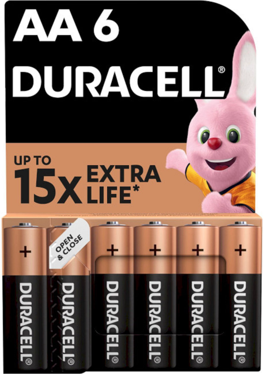 Батарейка AA, LR6 Duracell 6 шт