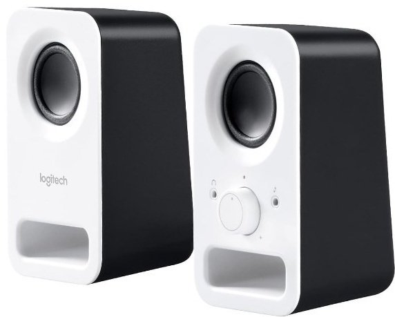 Компьютерные колонки Logitech Z-150 черный, белый