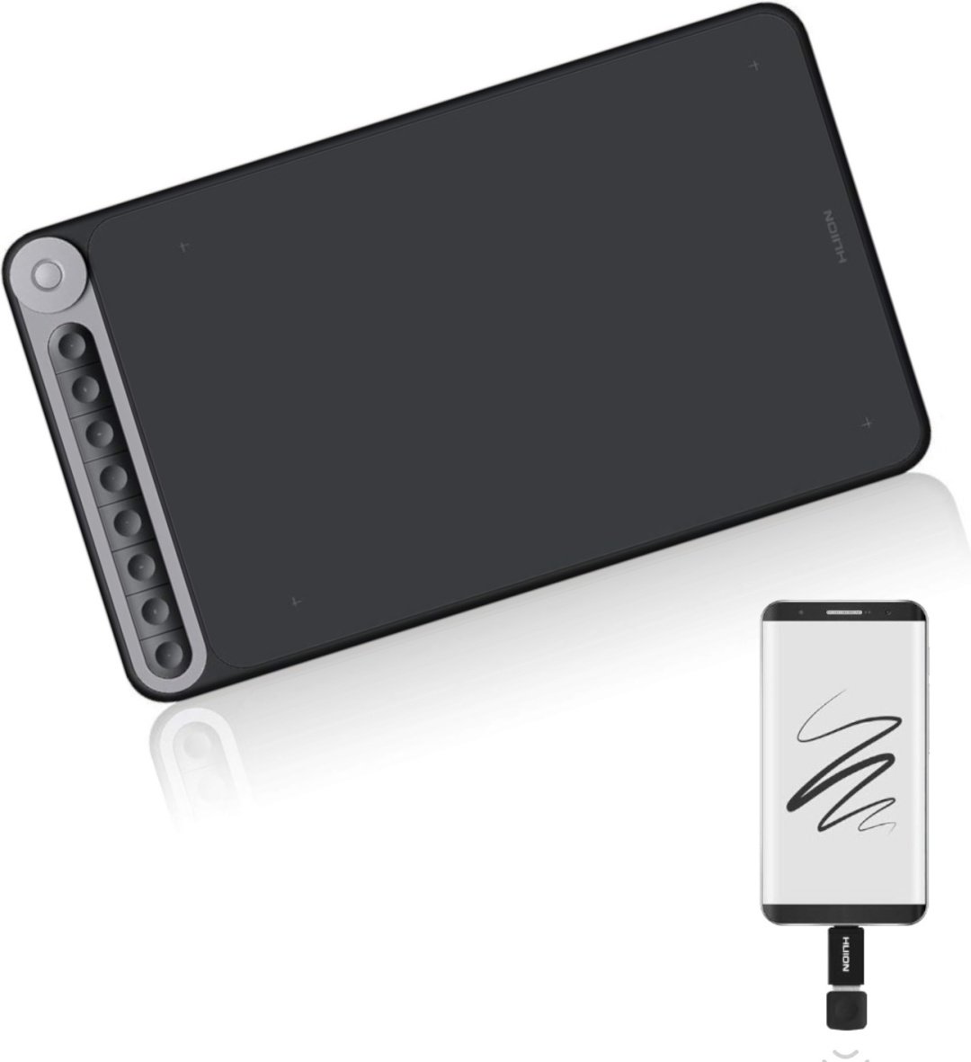 Графический планшет HUION Inspiroy Q620M черный купить,0