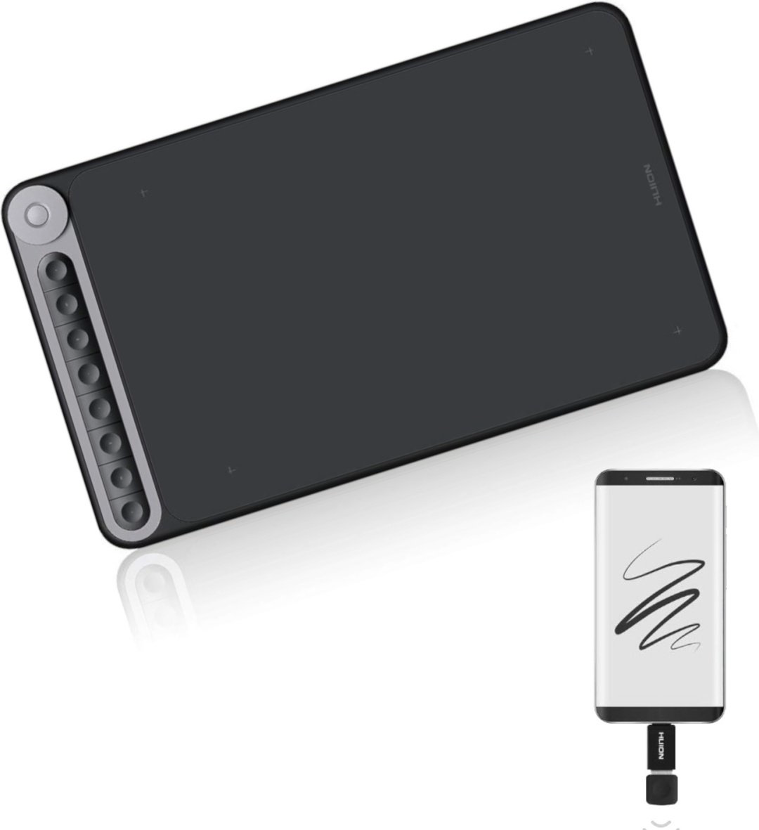 Графический планшет HUION Inspiroy Q620M черный - ForteMarket Графический планшет HUION Inspiroy Q620M черный купить,45500