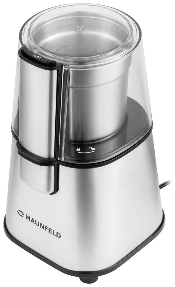 Кофемолка MAUNFELD MF-521S серебристый - ForteMarket Кофемолка MAUNFELD MF-521S серебристый купить,0