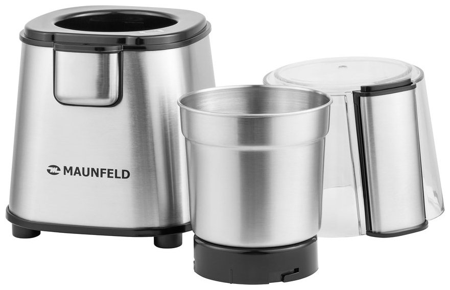Кофемолка MAUNFELD MF-521S серебристый - ForteMarket Кофемолка MAUNFELD MF-521S серебристый купить,0
