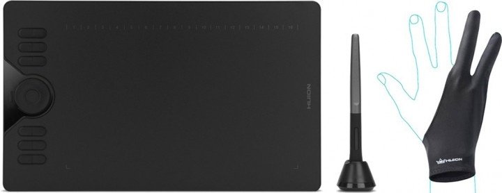 Графический планшет HUION HS610 черный - ForteMarket Графический планшет HUION HS610 черный купить,0