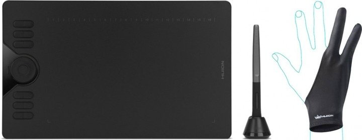 Графический планшет HUION HS610 черный купить,44952
