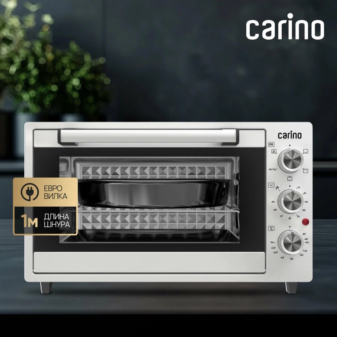Настольная электропечь Carino Мини-печь Carino CM3875 белый - ForteMarket Настольная электропечь Carino Мини-печь Carino CM3875 белый купить,0